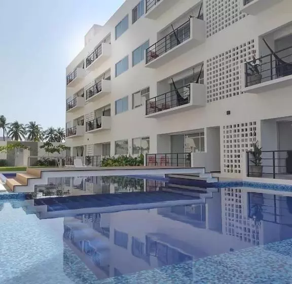 ホテル Papaya Condo Acapulco Diamante  Solo Adultos