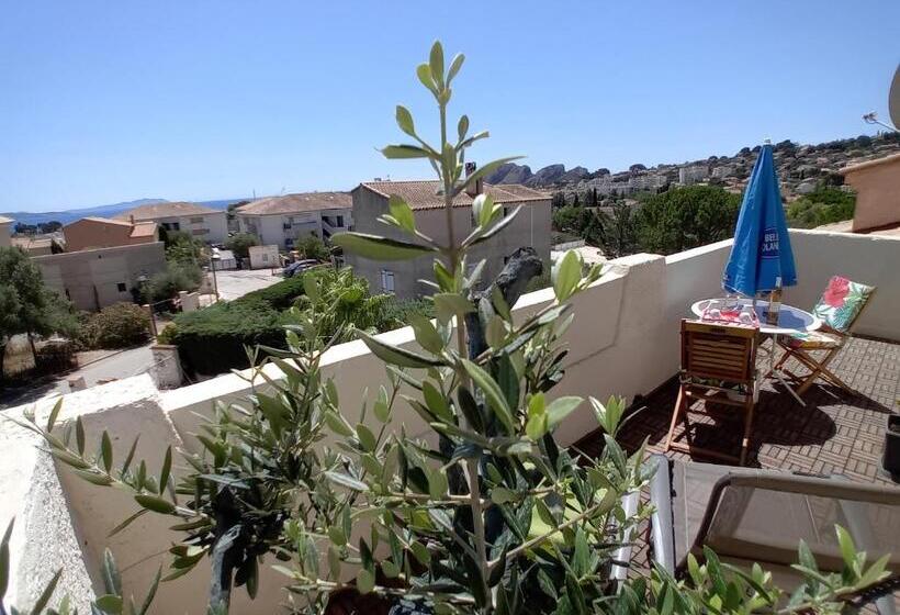 تختخواب و صبحانه Charmante Chambre Avec Vue Mer