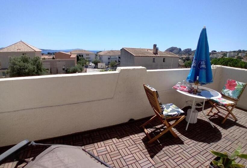 تختخواب و صبحانه Charmante Chambre Avec Vue Mer