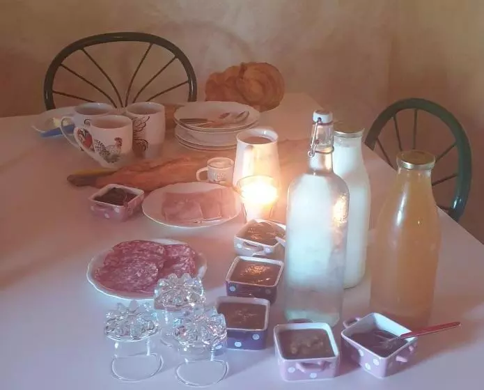 ベッドアンドブレックファースト La Mouche Villa Chambre Familiale Piscine