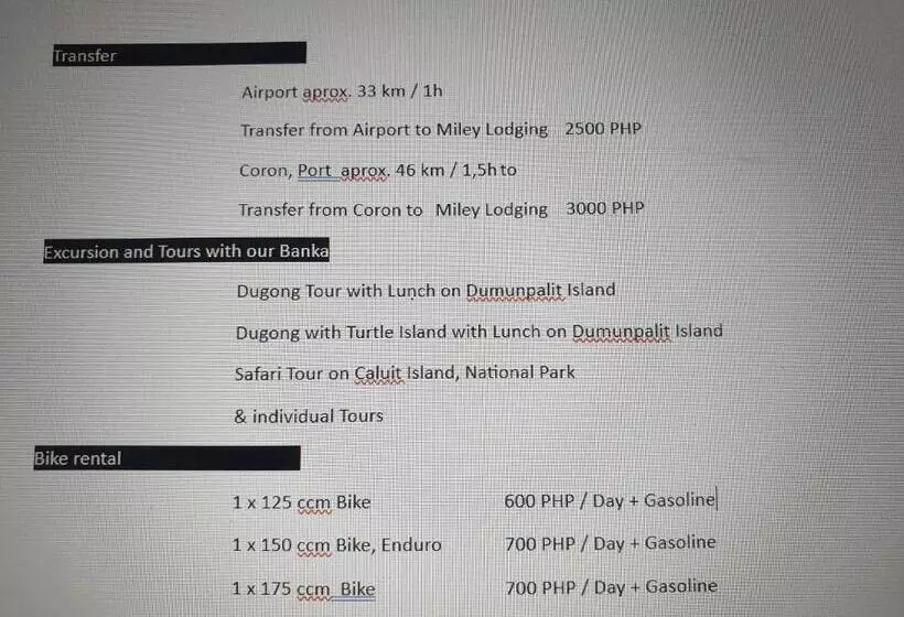 リゾートホテル Miley Lodging Restobar