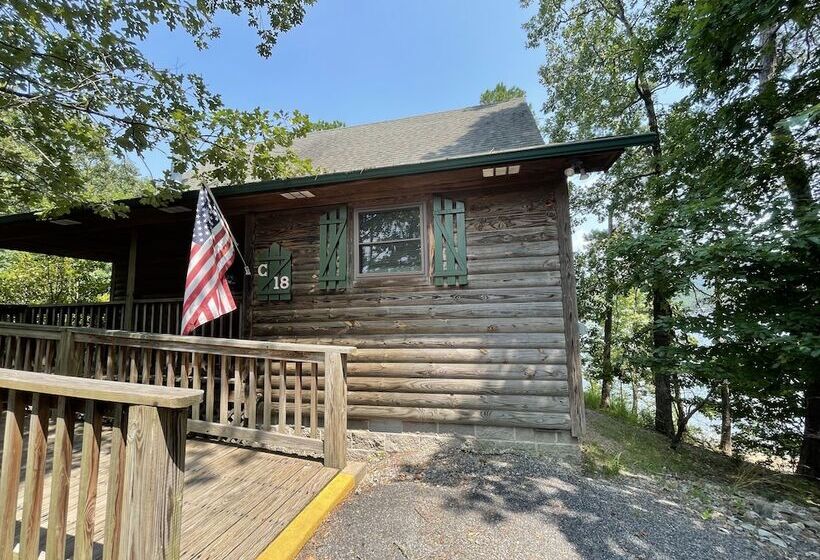 Lake View Two Bedroom, Two Bath Loft, Log Sided Cottage With Private Hot Tub Overlooking Lake Ouachi
