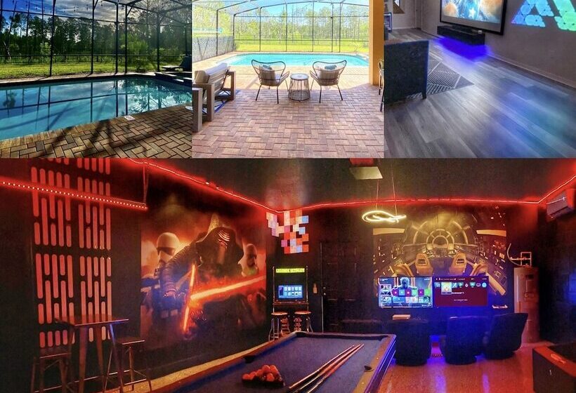 إقامة Beautiful 8 Bedroom Villa Near Disney With Pool