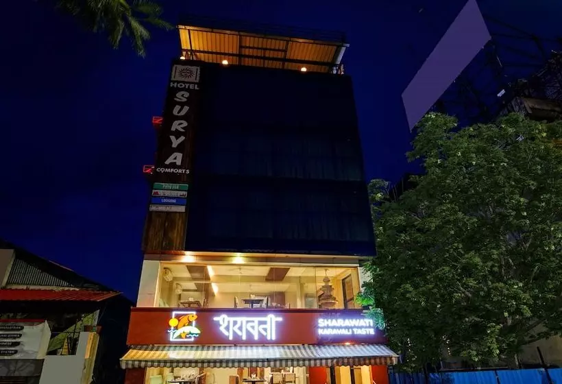 Hotelli Treebo Surya Comforts, 200 Mtrs From Kolhapur Railway Station