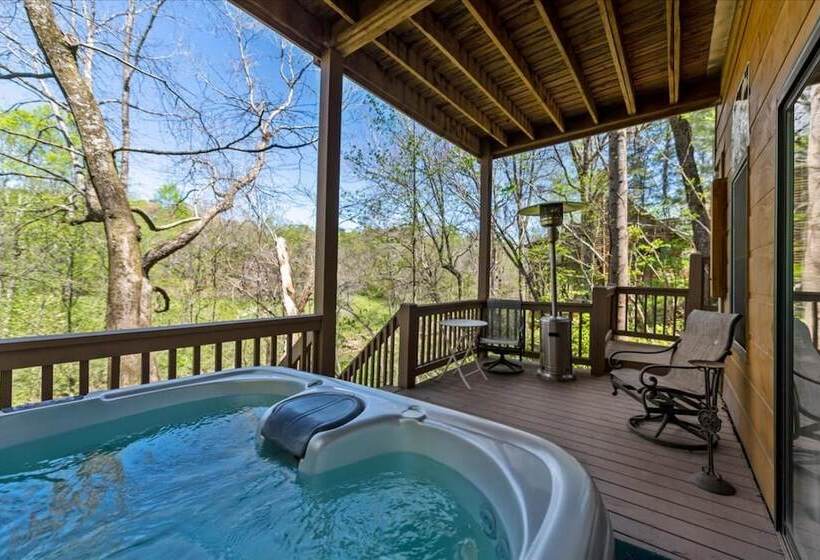 Alessandras Beautiful Rustic Chic Riverfront Cabin Fireplace Pet Friendly