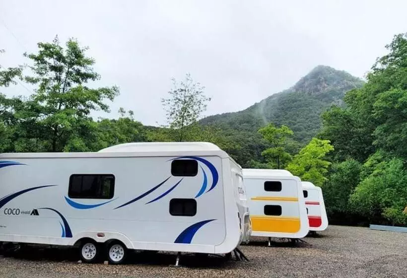 ペンション Hongcheon Coco Vivaldi Glamping Caravan