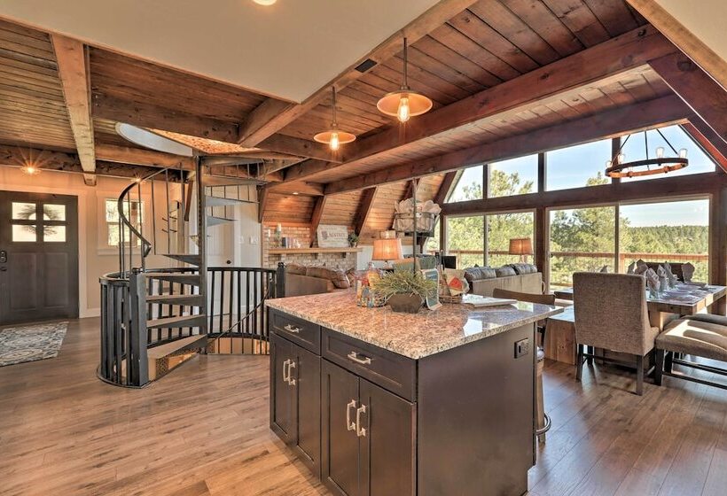 Flagstaff A Frame Cabin W/ Deck & Lovely Views!