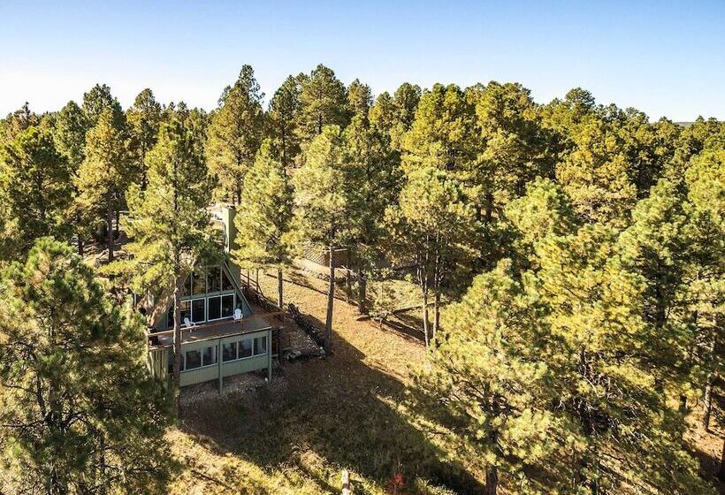 Flagstaff A Frame Cabin W/ Deck & Lovely Views!