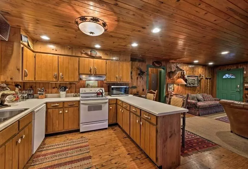 Spacious Waterfront Retreat W/ Dock & Hot Tub