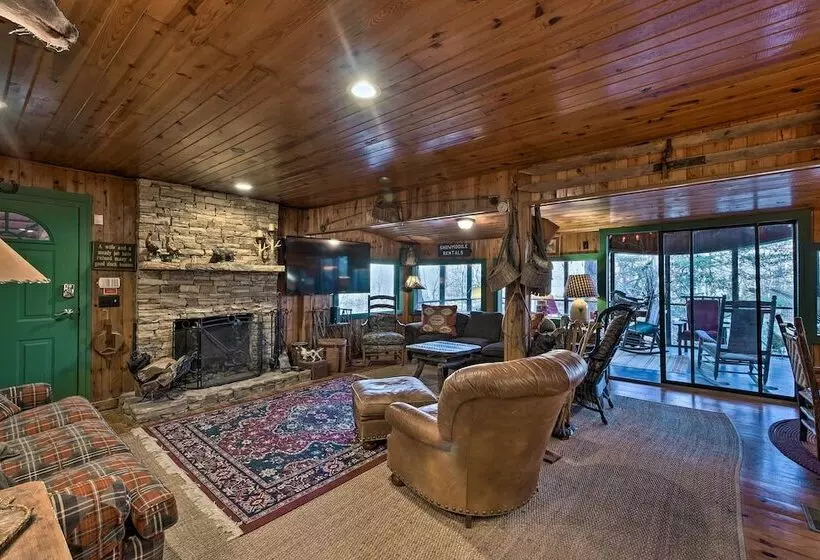 Spacious Waterfront Retreat W/ Dock & Hot Tub