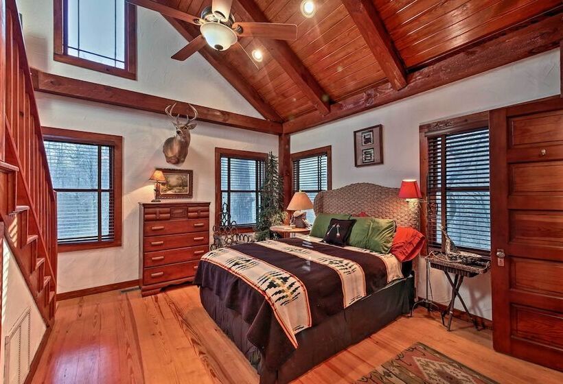 Spacious Waterfront Retreat W/ Dock & Hot Tub