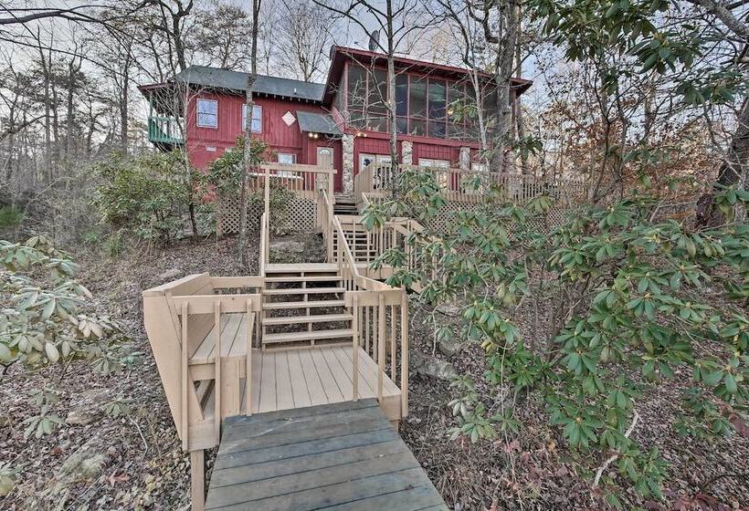 Spacious Waterfront Retreat W/ Dock & Hot Tub