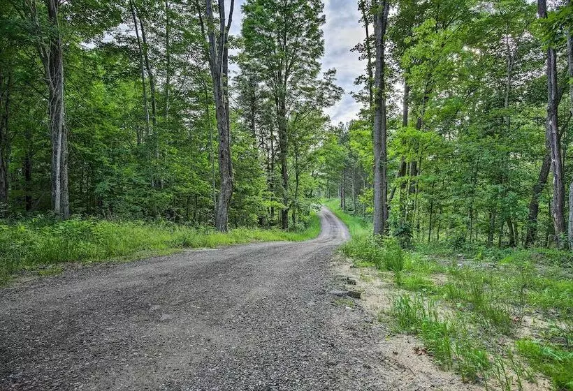 Custom Log Cabin W/ Deck & 45 Acres By Pine River!