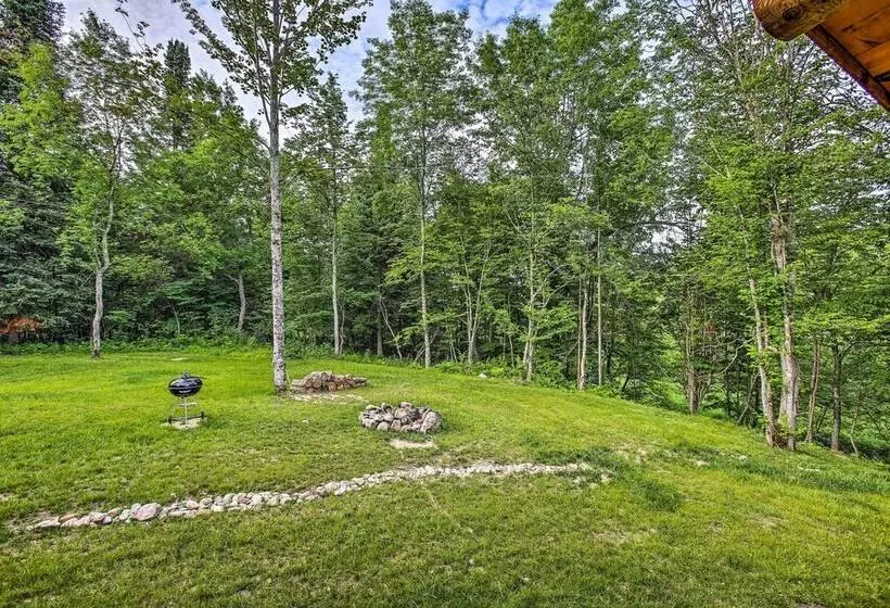 Custom Log Cabin W/ Deck & 45 Acres By Pine River!