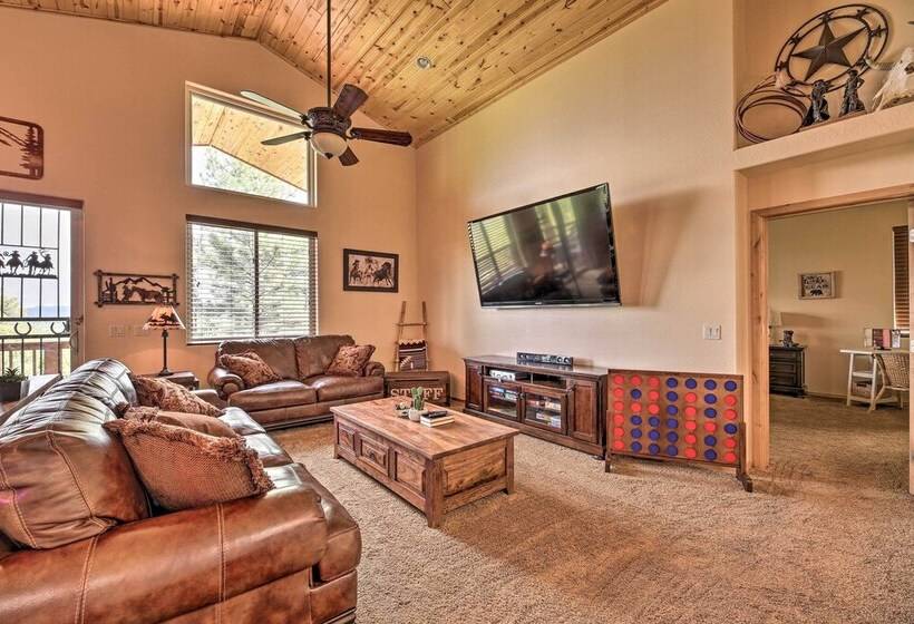 Dog Friendly Show Low Cabin W/ Deck & Views!