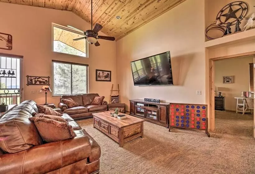 Dog Friendly Show Low Cabin W/ Deck & Views!