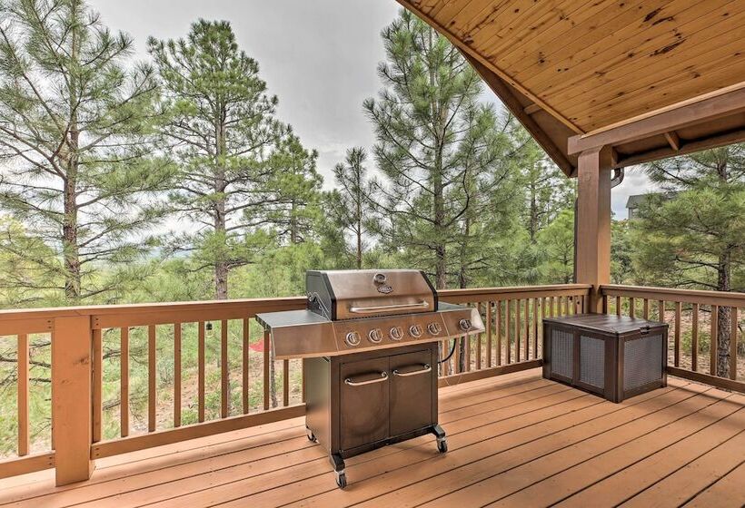 Dog Friendly Show Low Cabin W/ Deck & Views!
