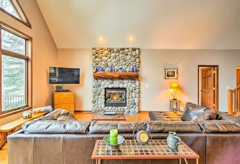 Lakefront Roscommon Home W/ Game Room & Dock!