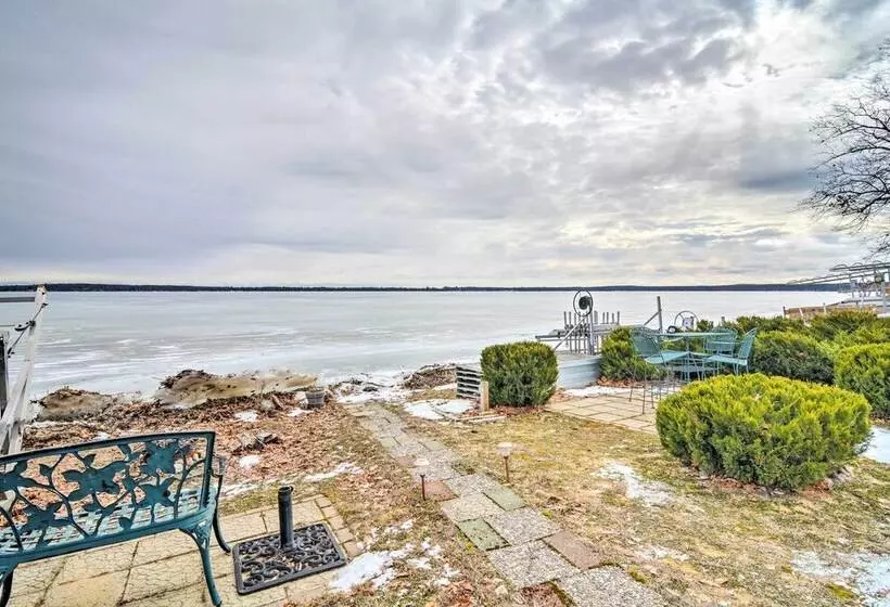 Lakefront Roscommon Home W/ Game Room & Dock!