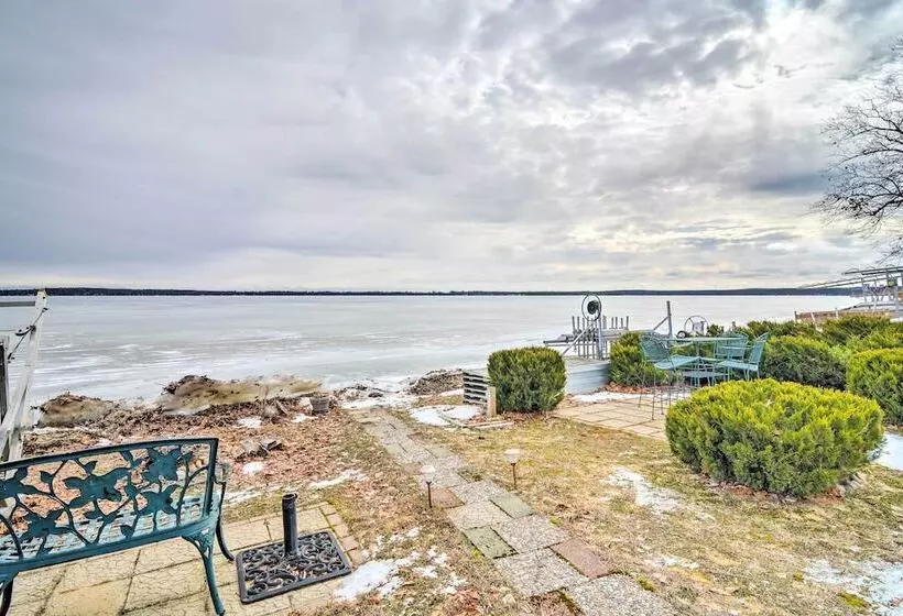 Lakefront Roscommon Home W/ Game Room & Dock!