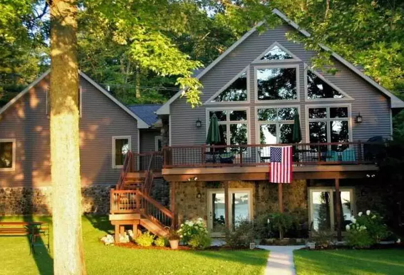 Lakefront Roscommon Home W/ Game Room & Dock!