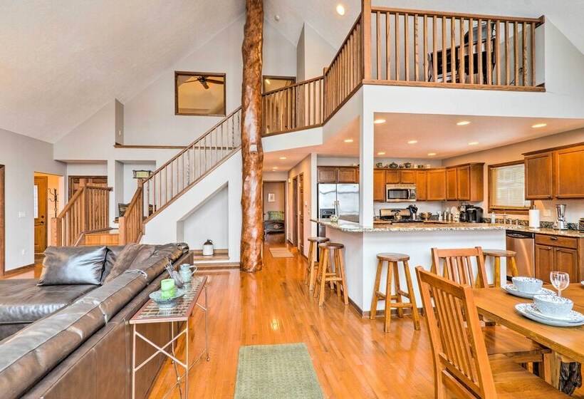 Lakefront Roscommon Home W/ Game Room & Dock!