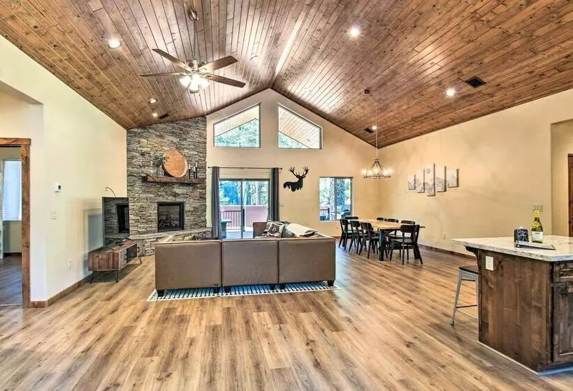 Fire Pits, Spacious Yard: Wooded Pinetop Escape!
