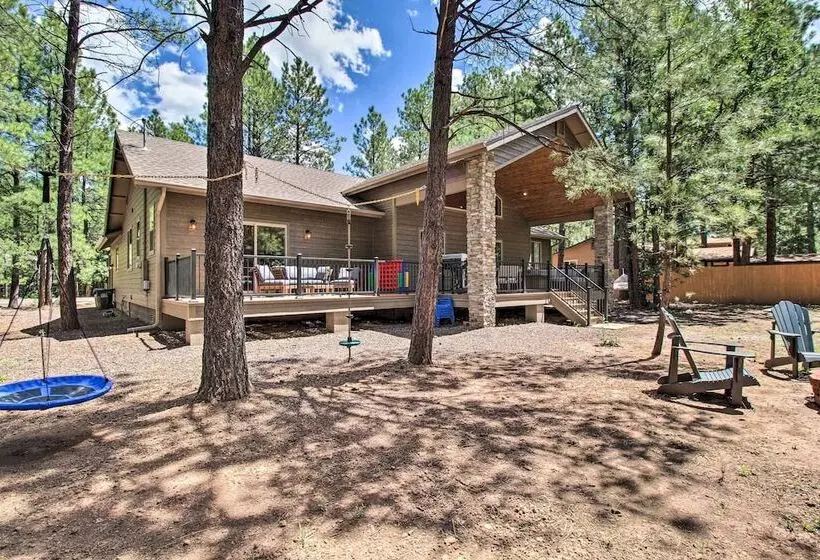 Fire Pits, Spacious Yard: Wooded Pinetop Escape!