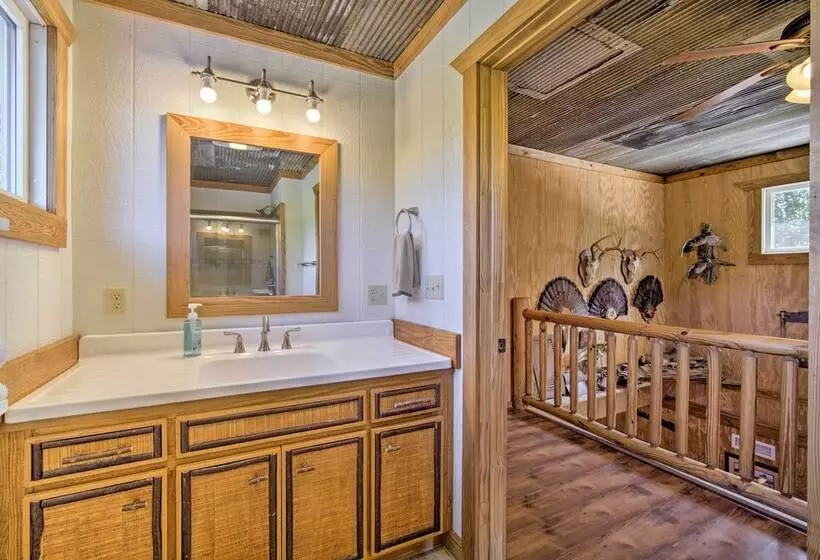 River Bend Lodge  Heflin Home In The Woods!