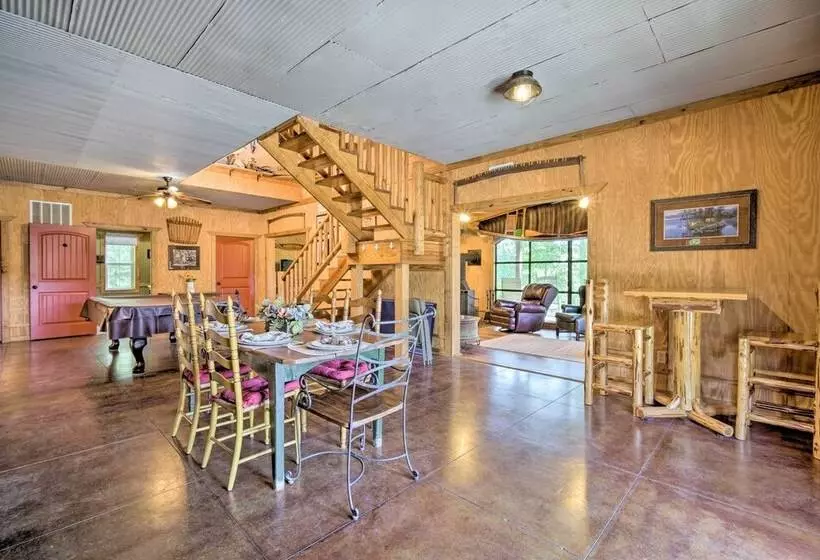 River Bend Lodge  Heflin Home In The Woods!