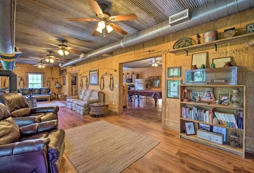 River Bend Lodge  Heflin Home In The Woods!