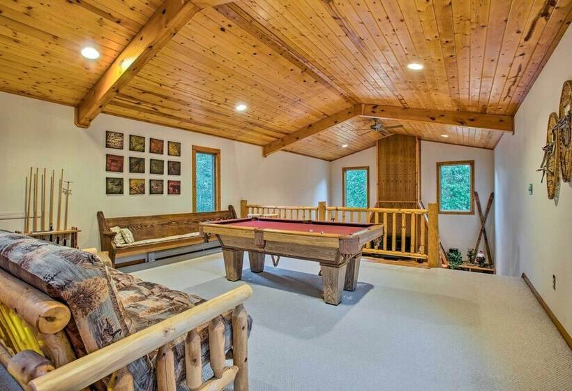 Riverfront Manton Cabin W/ Pool Table & Fire Pit!