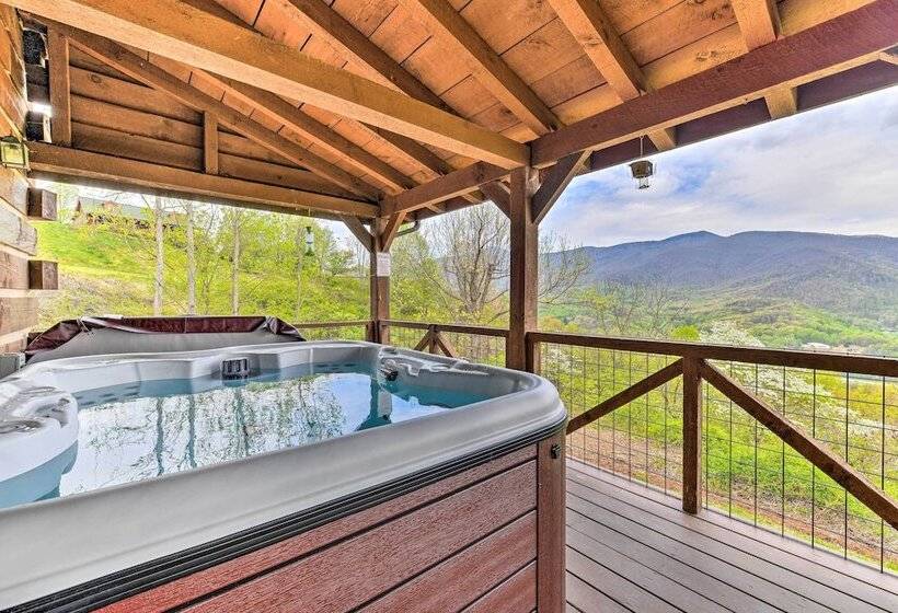 True Log Cabin W/ Game Room, Year Round Views