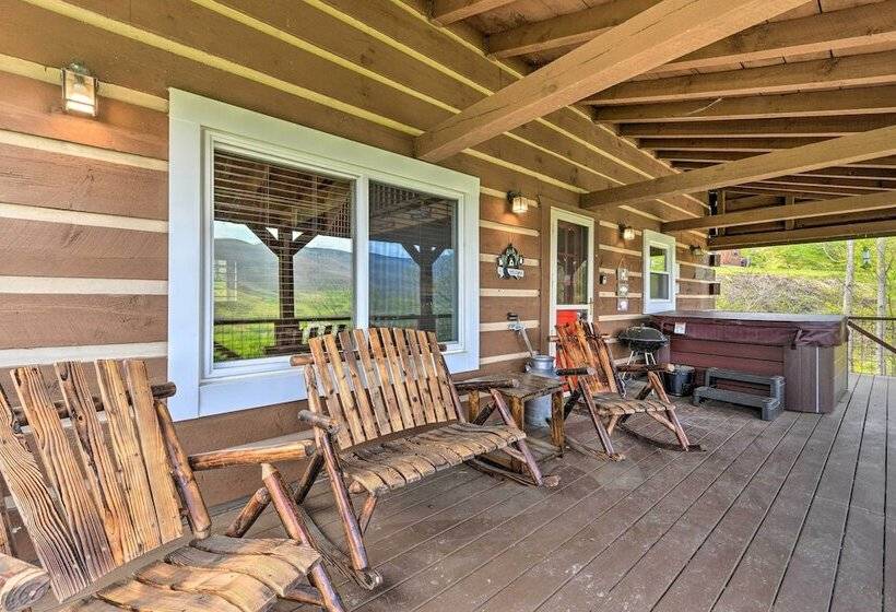 True Log Cabin W/ Game Room, Year Round Views