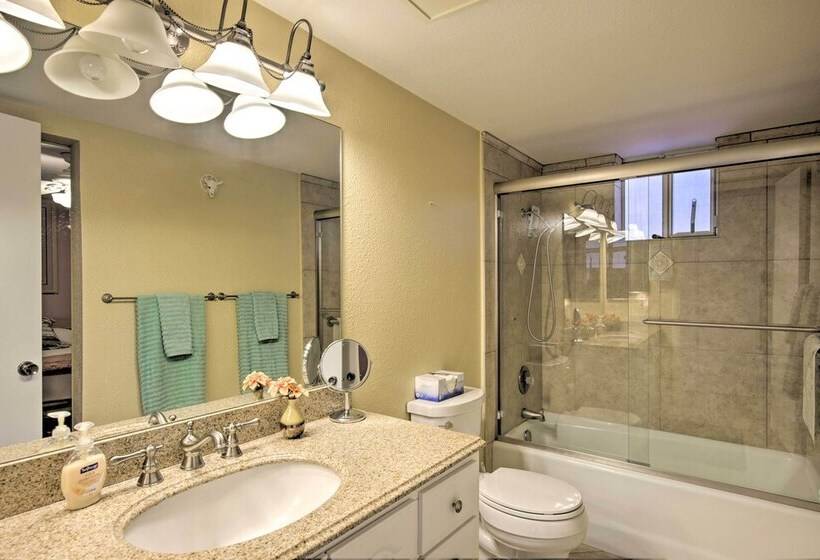 55 + Apache Junction Home: Patio & Mountain Views