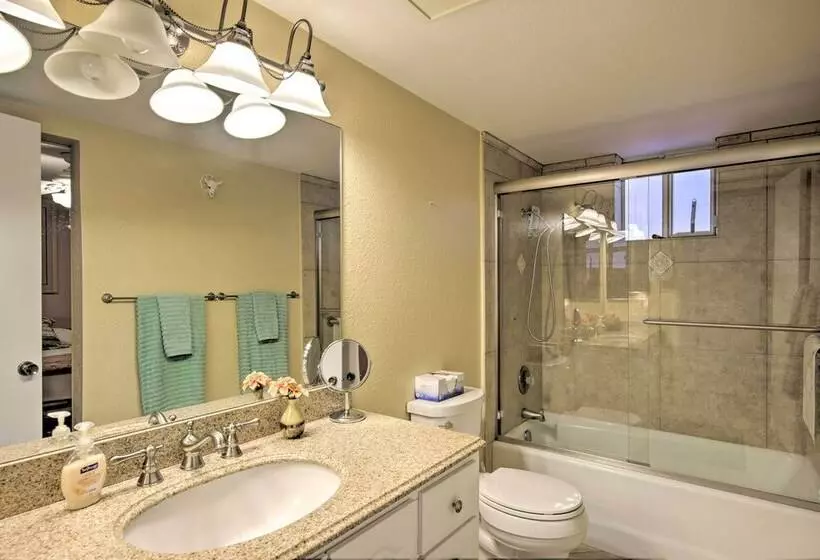 55 + Apache Junction Home: Patio & Mountain Views