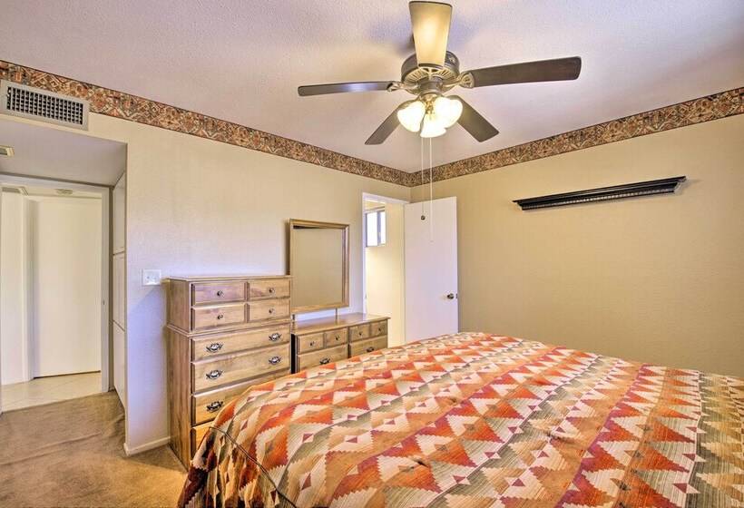 55 + Apache Junction Home: Patio & Mountain Views