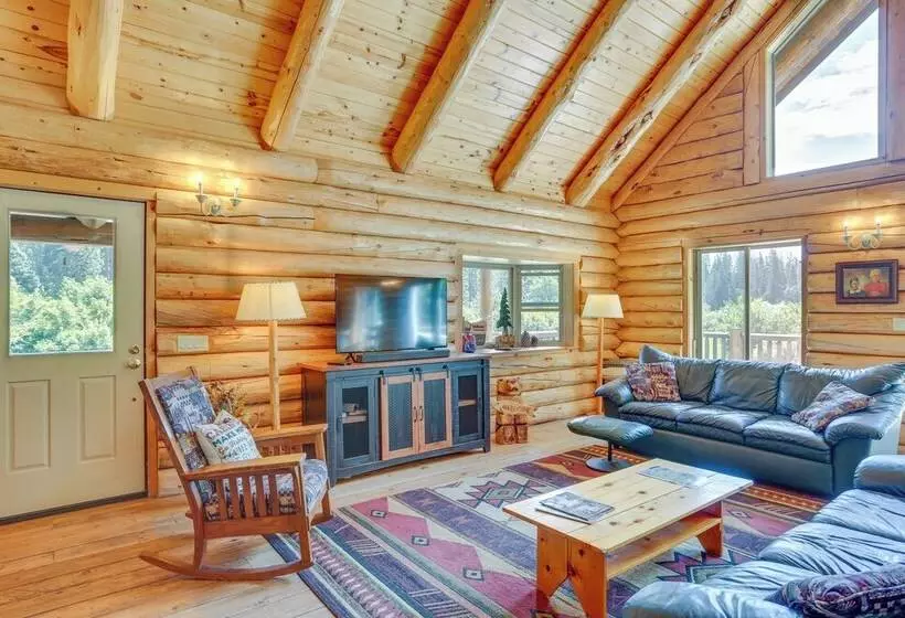 Log Home On 60 Private Acres By Mt Shasta Ski Park