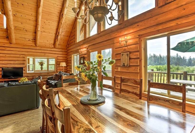 Log Home On 60 Private Acres By Mt Shasta Ski Park