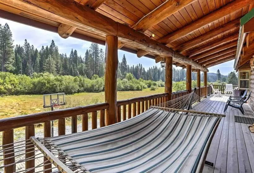 Log Home On 60 Private Acres By Mt Shasta Ski Park