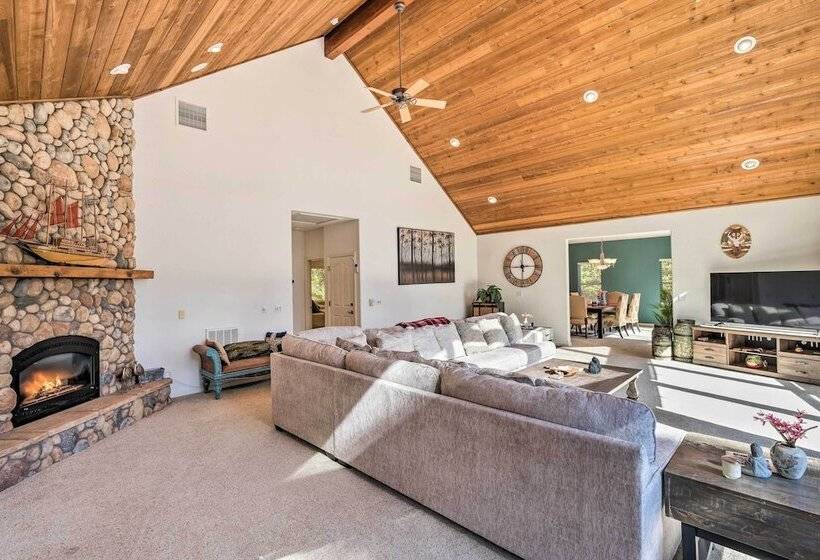 Deck & Views: Lush A Frame Cabin In Pioneer!