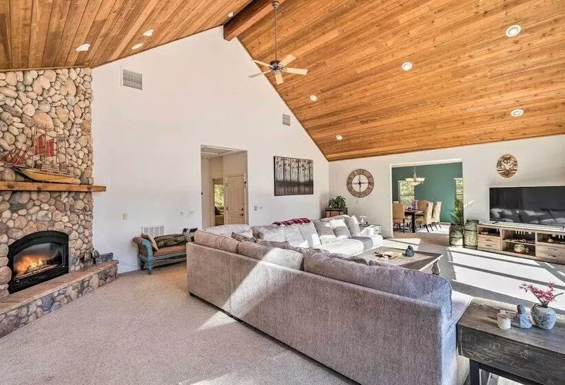 Deck & Views: Lush A Frame Cabin In Pioneer!