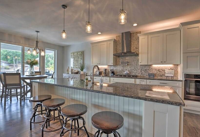 Boat Dock & Fire Pit: Luxe Osage Beach Lake House!