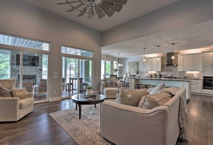 Boat Dock & Fire Pit: Luxe Osage Beach Lake House!