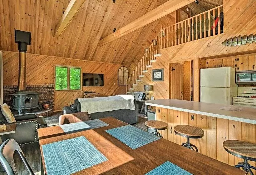Riverfront Traverse City Cabin Near Snowmobiling!