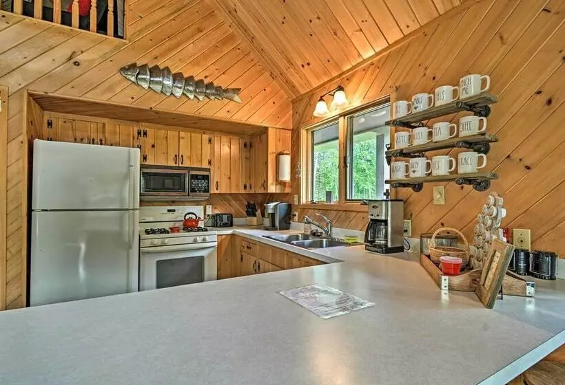 Riverfront Traverse City Cabin Near Snowmobiling!