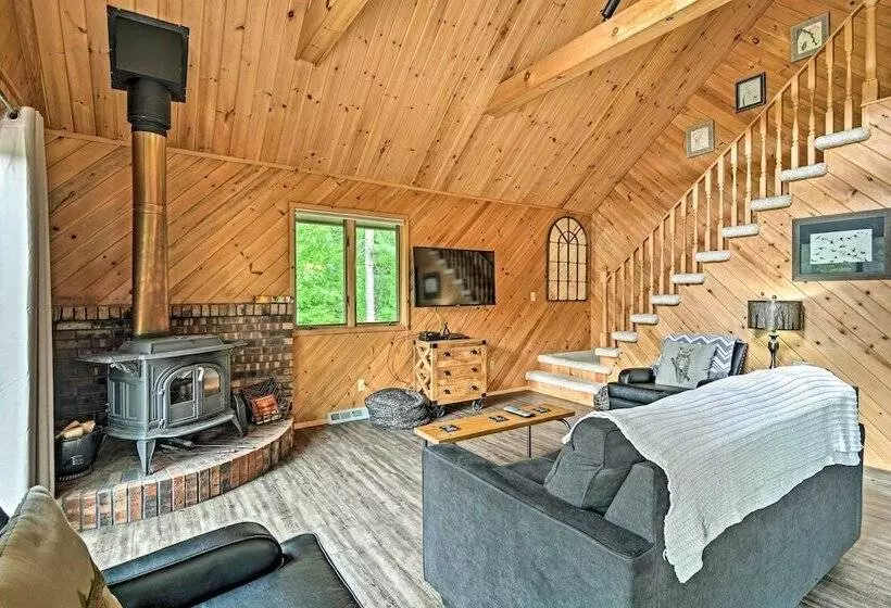 Riverfront Traverse City Cabin Near Snowmobiling!