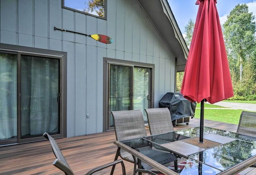 Riverfront Traverse City Cabin Near Snowmobiling!