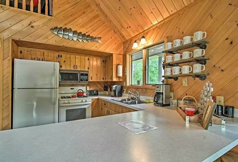 Riverfront Traverse City Cabin Near Snowmobiling!