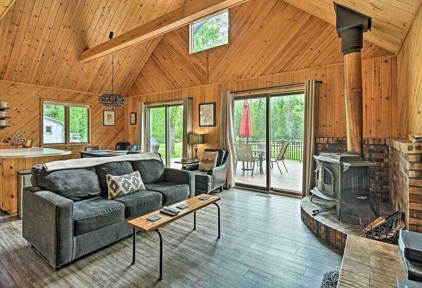 Riverfront Traverse City Cabin Near Snowmobiling!